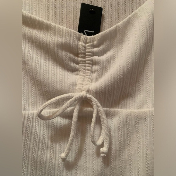 Lulu’s NWT Constant Cuteness White Ribbed Knit Long Sleeve Top. Size small - Picture 5 of 9